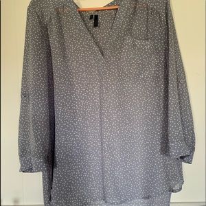 Sheer Polka dot blouse!